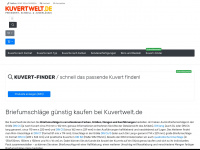 kuvertwelt.de Webseite Vorschau