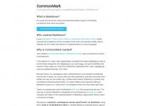 commonmark.org Webseite Vorschau