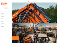 atlas-cranes.co.uk Webseite Vorschau