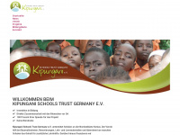 kipungani-trust.de Webseite Vorschau