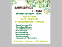 baumservice-franke.de Webseite Vorschau