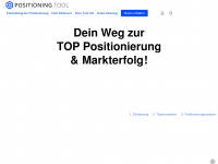 positioningtool.com Webseite Vorschau
