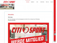 citi-sport.de Webseite Vorschau