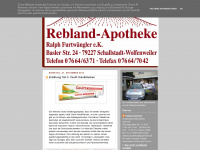 reblandapotheke.blogspot.com Webseite Vorschau