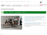 genetics.unibe.ch Webseite Vorschau