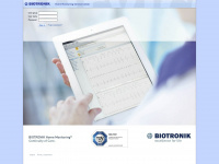 biotronik-homemonitoring.com Webseite Vorschau
