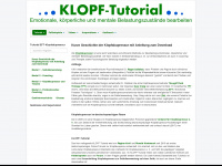 klopf-tutorial.de Webseite Vorschau