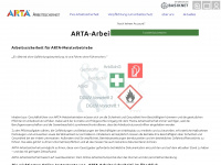 arta-arbeitssicherheit.de Webseite Vorschau