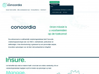 concordia.be Webseite Vorschau
