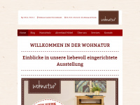 wohnatur.com Webseite Vorschau