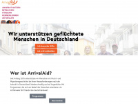arrivalaid.org Webseite Vorschau