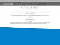 christianhof.at Webseite Vorschau