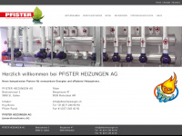 pfisterheizungen.ch Webseite Vorschau