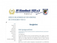 sportverein-kisselbach.de Webseite Vorschau