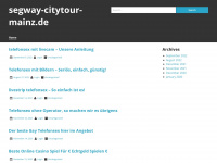 segway-citytour-mainz.de Webseite Vorschau
