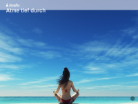 breathe-meditation.com Webseite Vorschau