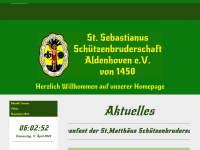 sebastianus-aldenhoven1450.de Webseite Vorschau