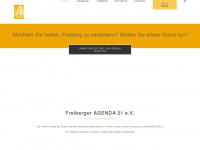 freibergeragenda21.de Webseite Vorschau