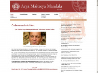 arya-maitreya-mandala.at Webseite Vorschau