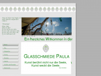 glasschmiede-paula.de Webseite Vorschau