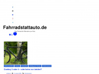 fahrradstattauto.de Webseite Vorschau