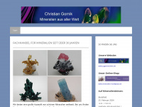 mineralien-gornik.de Webseite Vorschau