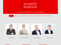 althoff-kierner.de Webseite Vorschau