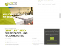 paper-tec.com Webseite Vorschau