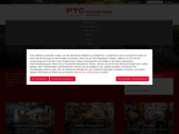 ptc.eu Webseite Vorschau