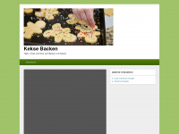 kekse-backen.com Webseite Vorschau