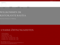 ristorante-bastia.de Webseite Vorschau