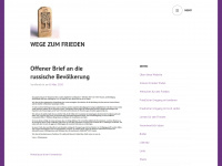 Wegezumfrieden.wordpress.com