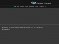 vox-humana-ensemble.com Webseite Vorschau