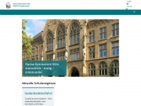 hansa-gymnasium-koeln.de Webseite Vorschau