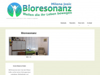bioresonanz-milena.at Webseite Vorschau