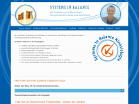 systeme-in-balance-kinesiologie.de Webseite Vorschau