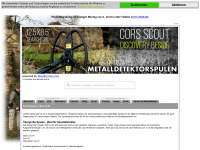 metalldetektorspulen.com Webseite Vorschau