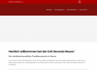 djk-novesia.de Webseite Vorschau