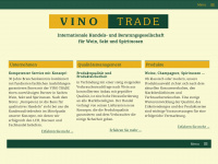 vino-trade.net Webseite Vorschau