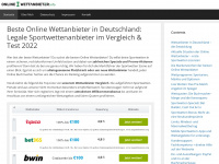 onlinewettanbieter.info Webseite Vorschau