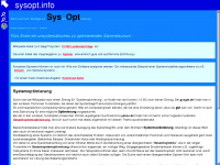 sysopt.info Webseite Vorschau