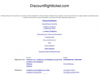 discountflightticket.com Webseite Vorschau