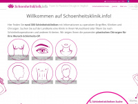 schoenheitsklinik.info Webseite Vorschau