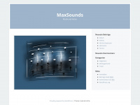 maxsounds.ch Webseite Vorschau