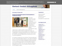 eberhard-dombek-stiftung.blogspot.com Webseite Vorschau