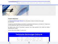 technische-zeichnungen-online.de Webseite Vorschau