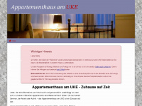 appartementhaus-am-uke.de Webseite Vorschau