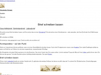 brief-schreiben.ch Webseite Vorschau