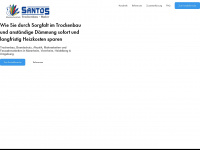santos-trockenbau.de Webseite Vorschau