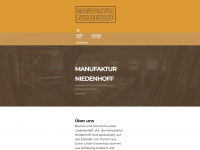 manufaktur-niedenhoff.de Webseite Vorschau
